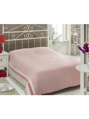 Bohemania Home's Naturel Bambu Çift Kişilik Pike Koltuk Şalı