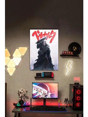 Guts – Berserk Kılıç Ustası Poster | Japonca Baskılı Hd Metal Poster Tablo