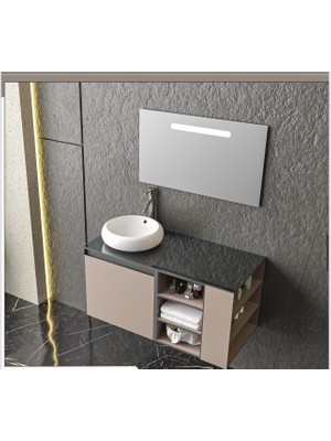 Çelebi ATİ100 cm Membran Kapak Banyo Dolabı