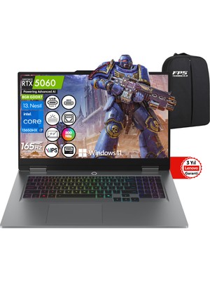 Lenovo Loq 17IRX10 I7-13650HX RTX5060 115W 24GB Ram 2tb SSD 17.3" Fhd IPS 165Hz 83JH006DTR Taşınabilir Bilgisayar