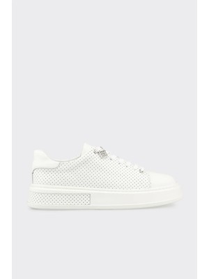 Elle Beyaz Deri Erkek Spor Ayakkabı