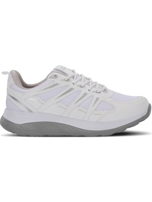 Slazenger Emeka Kadın  Beyaz / Gri Koşu & Yürüyüş Spor Ayakkabısı