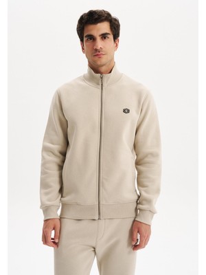 Ar-Ma Erkek Sweatshirt Regular Fit Dik Yaka Tam Fermuarlı %70 Pamuk %30 Polyester 3 Iplik Basic Cepli K30324650702