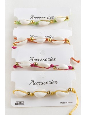 LTG Nova Deniz Kabuğu Makrome Ip Bileklik