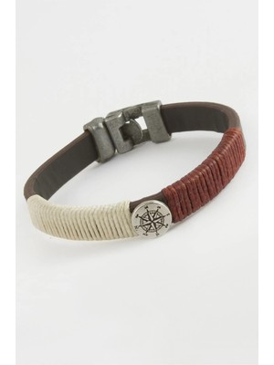 LTG Nova Pusula Kaliteli Suni Deri Bileklik