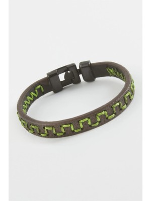 LTG Nova Labirent Kaliteli Suni Deri Bileklik