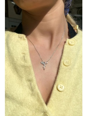 Spossy Silver Jewelry 925 Ayar Gümüş, Silver, Peri Kolye, Sevgililer Günü, SPK1204