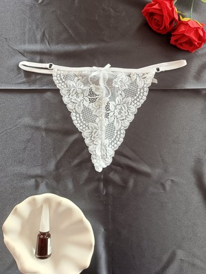Zena Underwear Sandy Tanga Önü Dantel Detaylı Şık Kadın Iç Giyim Külot