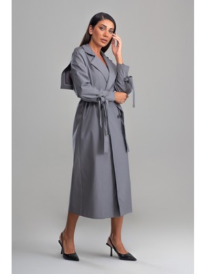 SahraAfra Nora Trençkot Kadın Oversize