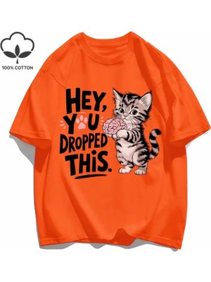 Punix Kids Özel Seri Hey ! You Baskılı %100 Pamuk Ter Tutmayan Yeni Sezon Kız Çocuk Sevimli T-Shirt