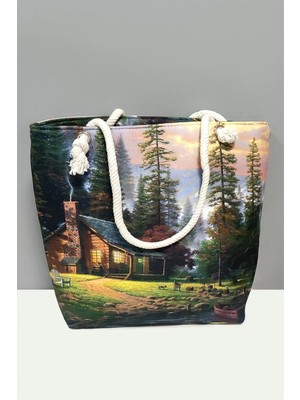 LTG Nova Ağaç Desenli Plaj Çantası