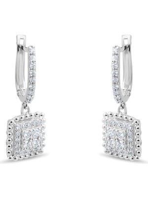 Lial Diamond 0.35 Karat Pırlanta Küpe ,doğal Pırlanta, Sertifikalı Mücevher