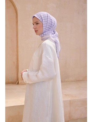 Belli Geometrik Desen Paulista Lila Eşarp 8