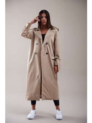 SahraAfra Nora Trençkot Kadın Oversize