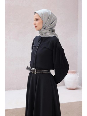 Belli Geometik Desen Ipek Eşarp 4215D (Twıll) Mint - 63