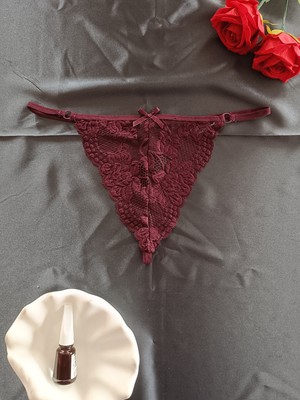 Zena Underwear Sandy Tanga Önü Dantel Detaylı Şık Kadın Iç Giyim Külot