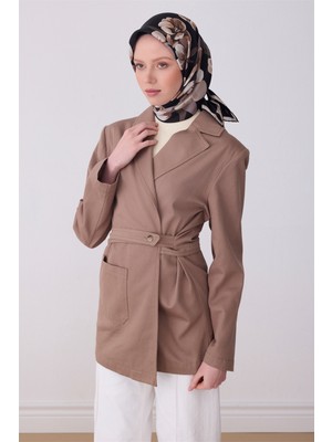 Belli Siyah Çiçek Desen %100 Twill Ipek Eşarp 4330-01