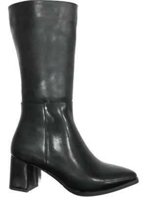 Punto 343035 Kadın Fermuarlı 6 cm Topuklu Çizme