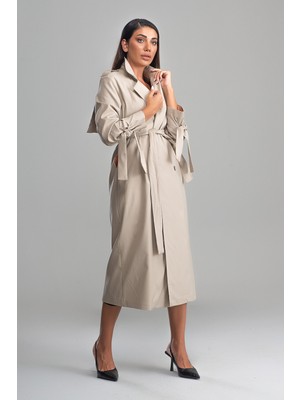 SahraAfra Nora Trençkot Kadın Oversize