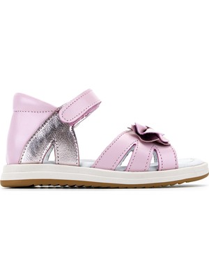 Tamer Tanca Çocuk Hakiki Deri Pembe Düz Sandalet 406 4771 Sndlt 21-25 Y26 Pembe