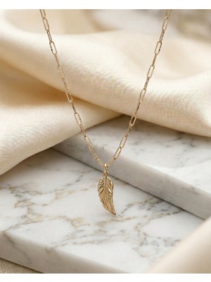 Lesperas 14 Ayar Altın 2.08 Gram Melek Kanadı Kolye