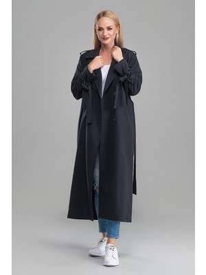 SahraAfra Nora Trençkot Kadın Oversize