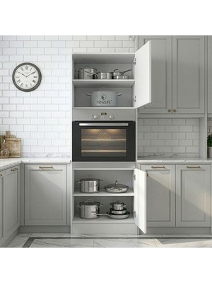 Kenz Life Kenzlife Membran Ankastre Fırın Dolabı Bige Byzbyz Panjur 180*60*56 Mebran Kapak Suntalam Gövde