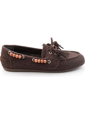 Bambi Kahve  Kadın Loafer Ayakkabı K01936070072