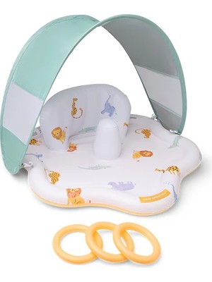 Swim Essentials Wild Life Sırt Destekli ve Gölgelikli Bebek Oyun Matı 76 cm