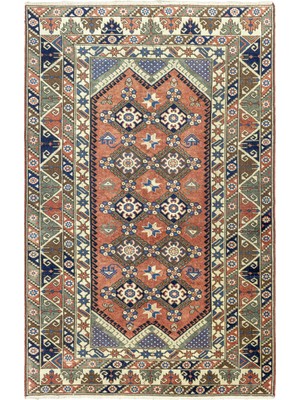 Soho Antiq Pomelon Etnik Desenli Yün Halı 156X248 cm