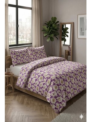 MUK's Beauty Tools Çift Kişilik Nevresim Takımı 4 Parça 200X220 Nevresim 160X200 Çarşaf 2 Yastık Kılıf 50X70 %100 Pamuk