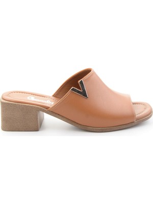 Bambi Taba Hakiki Deri Kadın Terlik K04040480603