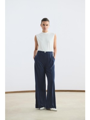 Kadriye Baştürk Modal Cupra Pantolon Lacivert