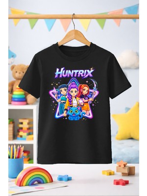 Zeycem Huntrix Desen Baskılı Çocuk Tshirt