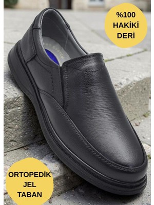 Ispartalılar TAB451 Ortopedik Taban Hakiki Deri Erkek Ayakkabı Mevsimlik Baba Ayakkabısı