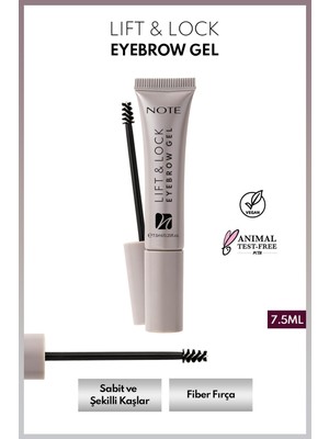 Note Cosmetics Lift & Lock Eyebrow Gel Şeffaf Kaş Sabitleyici Jel