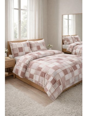 MUK's Beauty Tools Çift Kişilik Nevresim Takımı 4 Parça 200X220 Nevresim 160X200 Çarşaf 2 Yastık Kılıf 50X70 %100 Pamuk