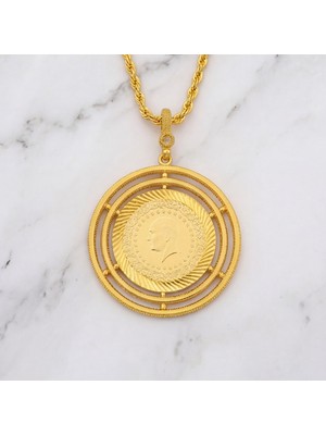Ferizz Altın Kaplama Tam Altınlı Kolye - Ajda Model 45 cm BND-242
