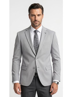 Plus Scorpion Slim Fit Pike Dokuma Erkek Blazer Ceket – Modern Şık Günlük Kombin