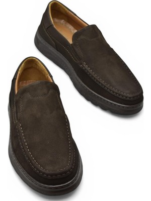 Ispartalılar 2107 Tam Ortopedik Taban %100 Hakiki Deri Erkek Ayakkabı Bağcıksız Yazlık Erkek Ayakkabı