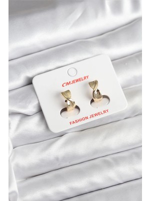 Cristal Home 14K Gold Renk Kaplama cm Kadın Küpe