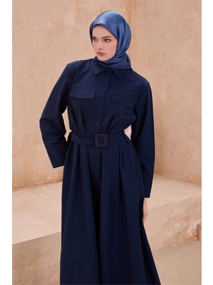 Belli Düz Desen Kristal Indigo Eşarp 2016