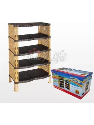 Herşey Trend Herşeytrend Rattan Ayakkabılık ROYALEKS-KP177