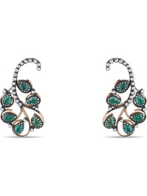 Lial Diamond 1.98 Karat Pırlanta Zümrüt Küpe ,doğal Pırlanta, Sertifikalı Mücevher