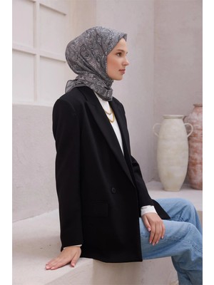 Belli Etnik Desen Premıum Soft Vizon Eşarp 5