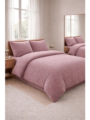 MUK's Beauty Tools Çift Kişilik 4 Parça Nevresim Takımı Lastikli Çarşaflı Yumuşak Dokulu Konfor Seti 160X200+200X220