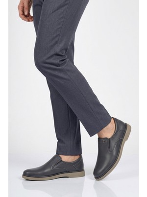 Umaro Lacivert Bej Hakiki Deri Erkek Casual Ayakkabı 329 M