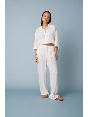 Nisan Triko Beli Lastikli Rahat Pantolon