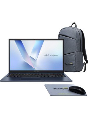 Asus Vivobook 15, Core 5-120U, 8GB RAM, 512GB SSD, 15.6" Win11+Office (Çanta&Mouse Hediyeli)