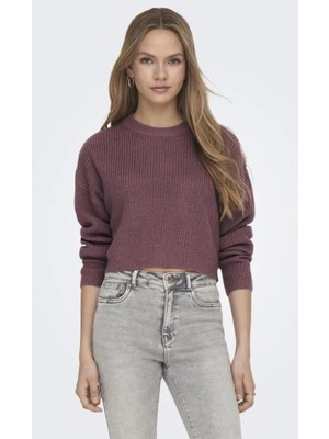 Only Kadın Düşük Omuzlu Crop Kazak - 15284453